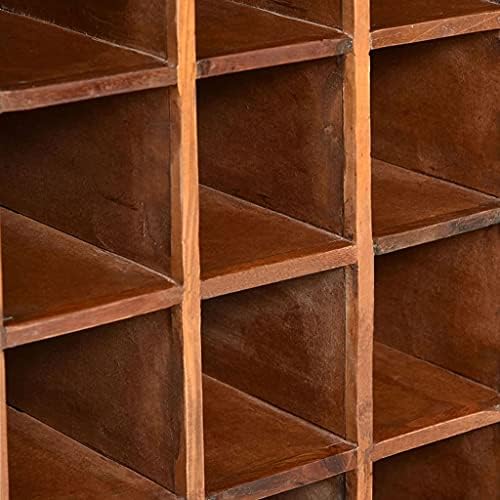 YITHOPI Wine Rack for 16 Bottles Solid Reclaimed Wood