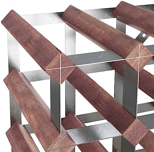 YAFF 72 Bottle Brown Solid Wood Wine Rack 1