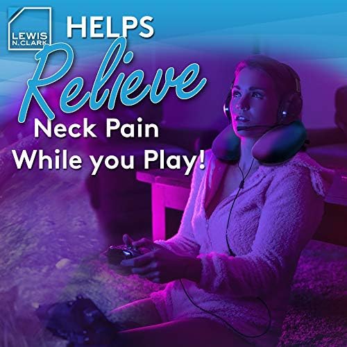 Lewis N Clark Mood Neck Pillow Blue