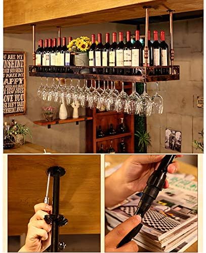 Adjustable Bronze Wine Rack with Guardrail