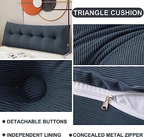 COZMAX Queen Size Triangular Headboard Pillow