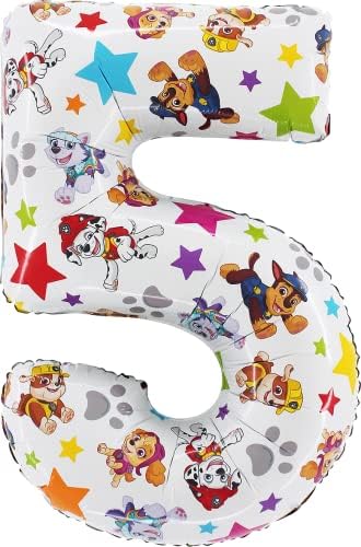 Toyland 26 Inch Number 5 Foil Balloon for Kids Party