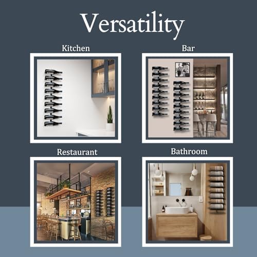 Wine Stack 9-Bottle Wall Mounted Wine Rack