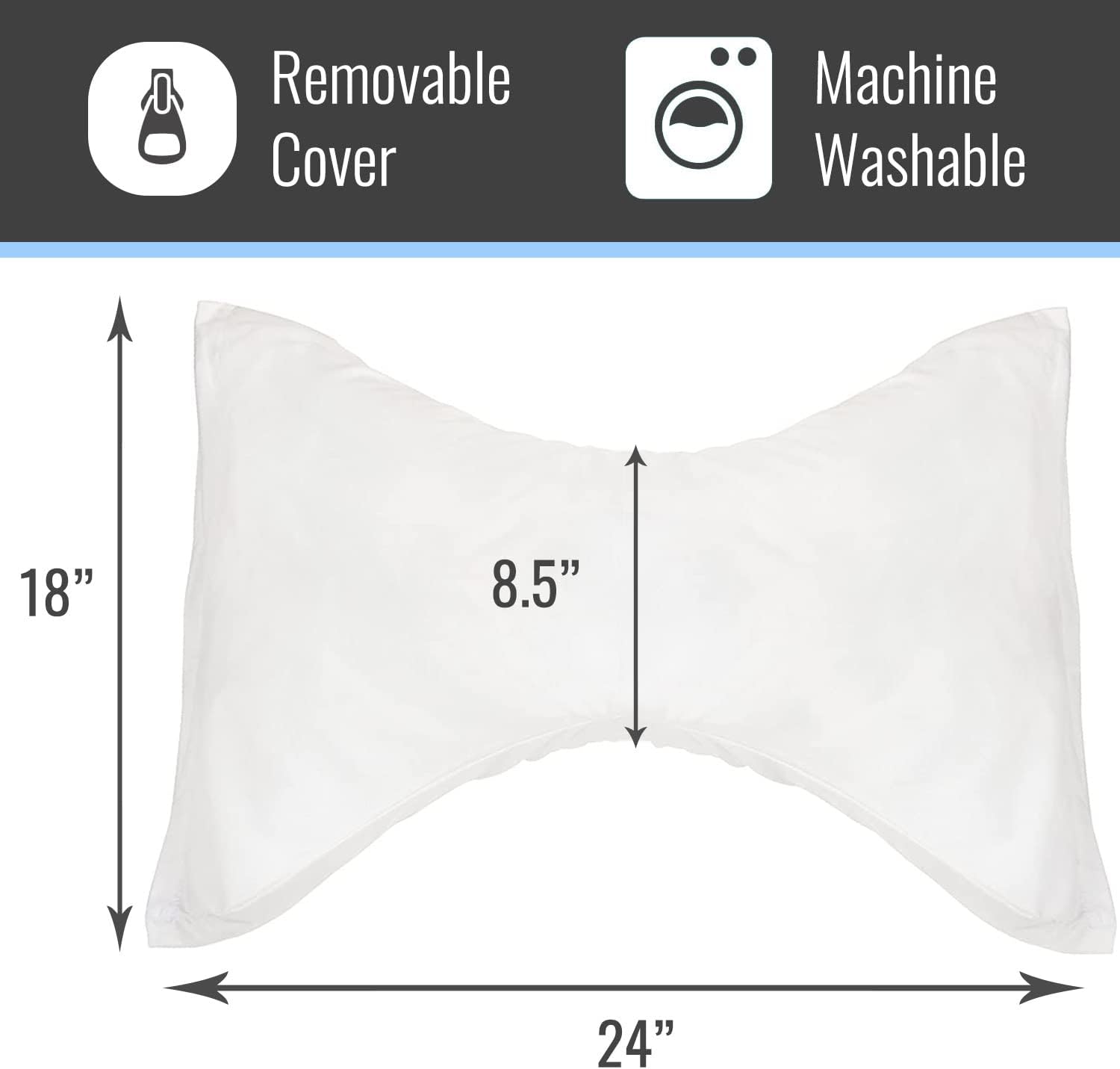 DMI Neck Pillow for Cervical Support and Pain Relief