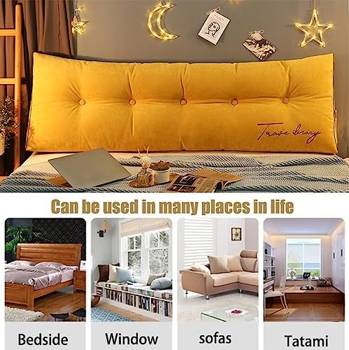 COZMAX Triangular Bed Head Pillow with Removable Cover