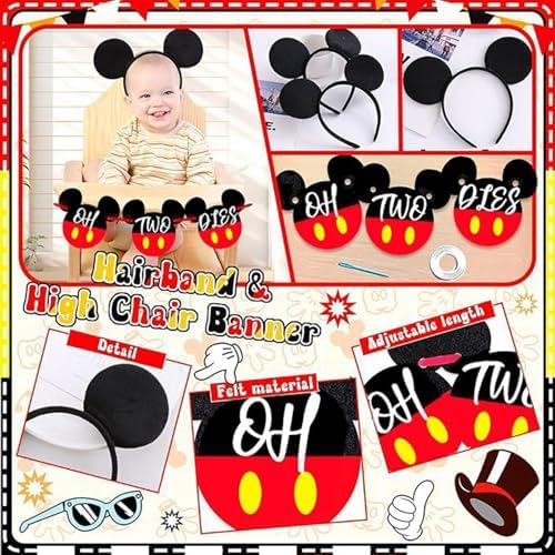 Yusino 132pcs Oh Twodles Birthday Decorations for Boy