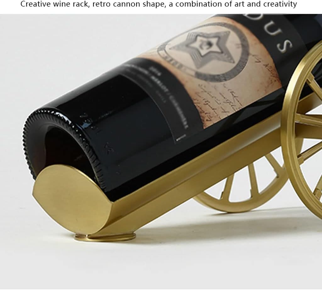 OXOAMP Freestanding Brass Wine Rack