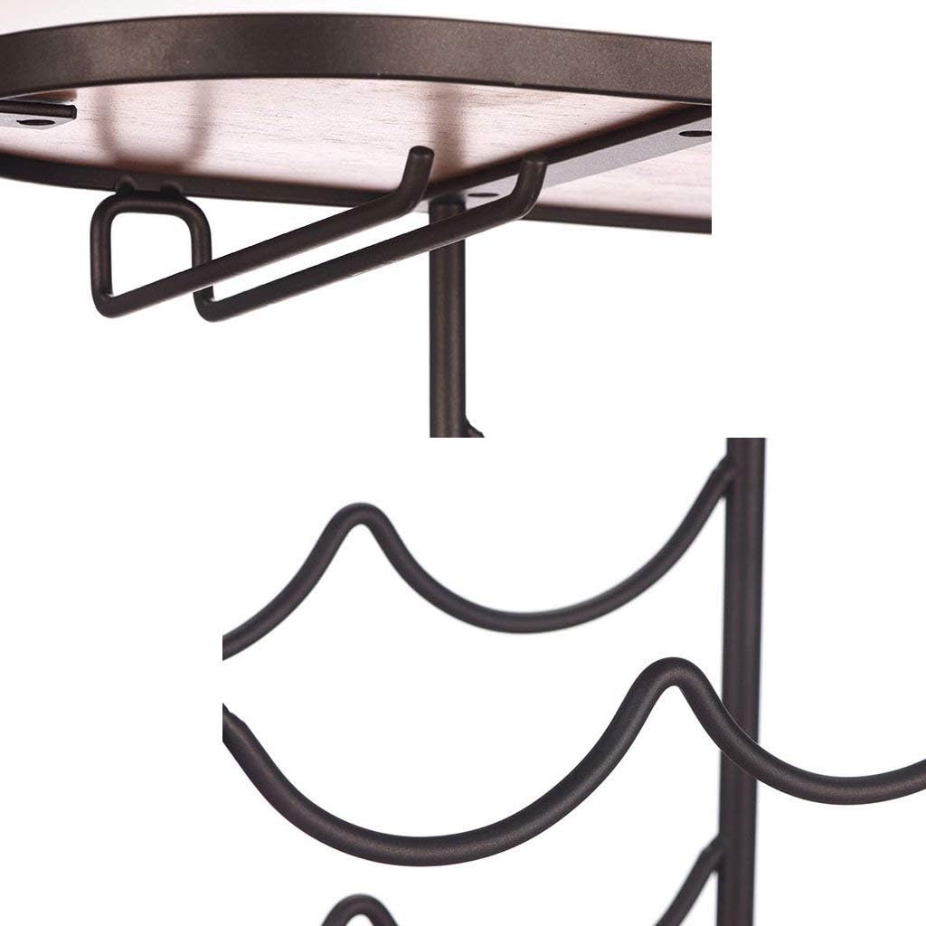 KOHARA Free Standing Wine Rack 6 Bottles 2 Glasses 1