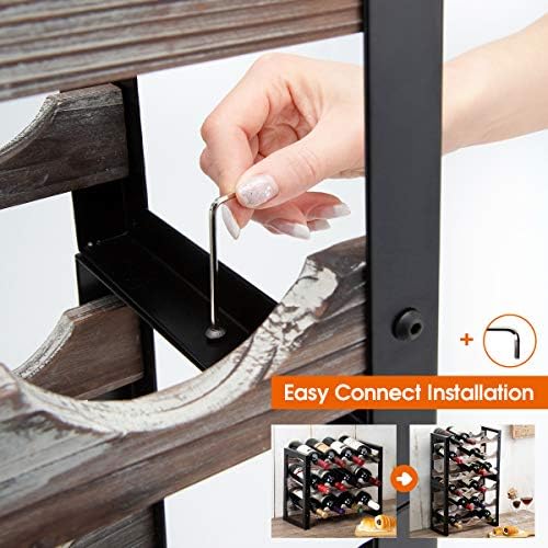 JACKCUBE Design 3 Tier Freestanding Wine Rack