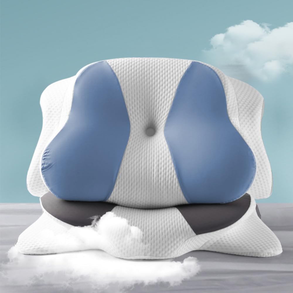 HEYPORK Ergonomic Cervical Neck Pillow with Cooling Memory Foam