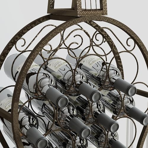 32 Bottles Display Holder Freestanding Wine Rack for Kitchen and Living Room