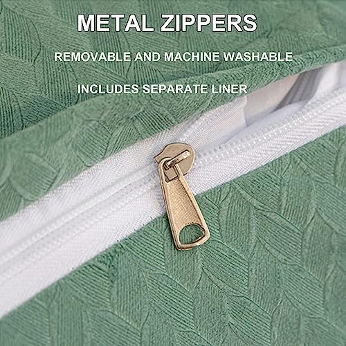 COZMAX Queen Size Reading Wedge Pillow - Green 150cm