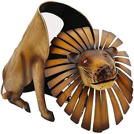 Haofy Lion Shaped Wine Rack Gold Home Decor