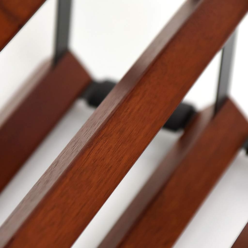 Wooden Metal Wine Rack 4-5 Bottle Capacity