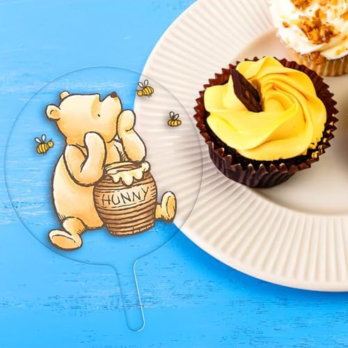 Winnie Cake Topper 5 Inch Acrylic Baby Shower Decoration