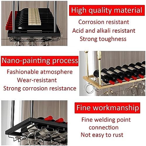 LIGUOYI Adjustable Wall-Mounted Wine Rack