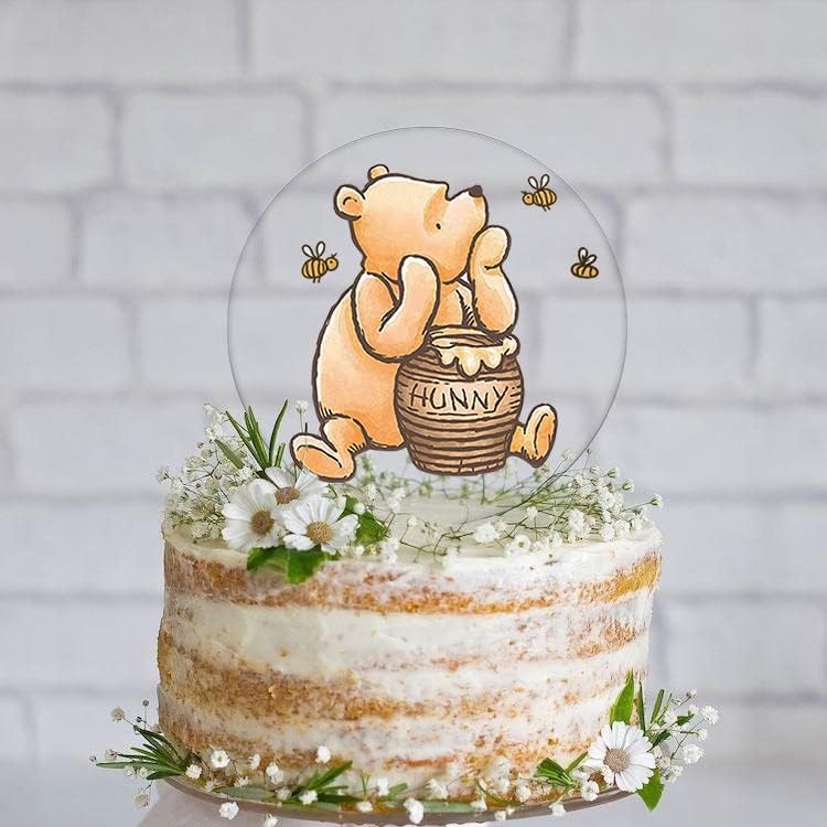 Winnie Cake Topper 5 Inch Acrylic Baby Shower Decoration