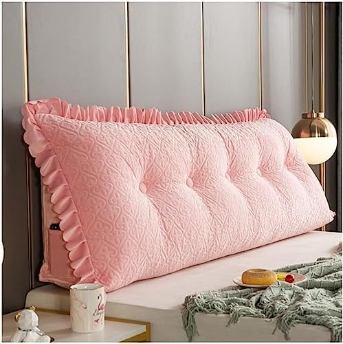 COZMAX Triangular Reading Pillow with Velvet Cover 100cm