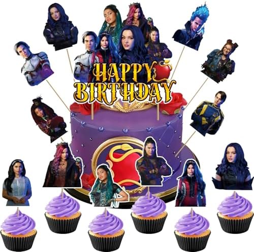 Movie Themed Cupcake Toppers - 13pcs Birthday Party Decorations