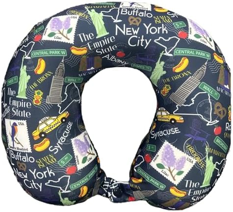 Wolf Essentials Adult Memory Foam Travel Neck Pillow 12x13inch