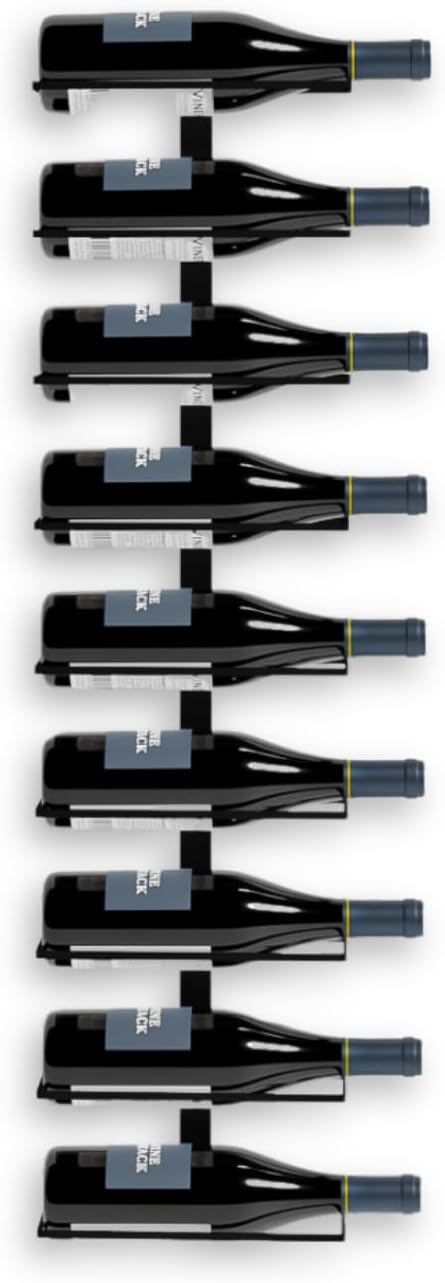 Wine Stack 9-Bottle Wall Mounted Wine Rack