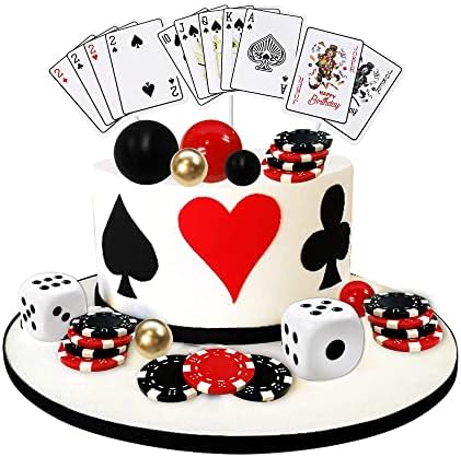 29PCS Casino Cake Decorations Non-Edible Set