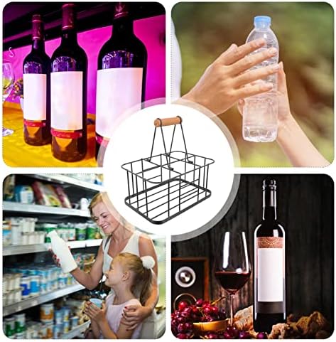 Zerodeko 6-Bottle Wine Holder with Stable Base