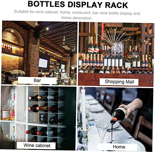 Levemolo 7Holes Iron Wine Display Stand with Honeycomb Design