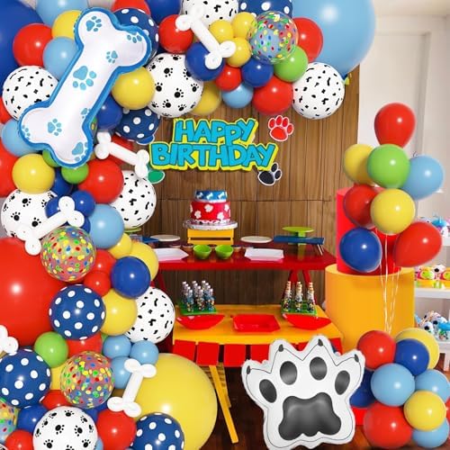 Amandir Paw Balloon Garland Kit for Dog Theme Party