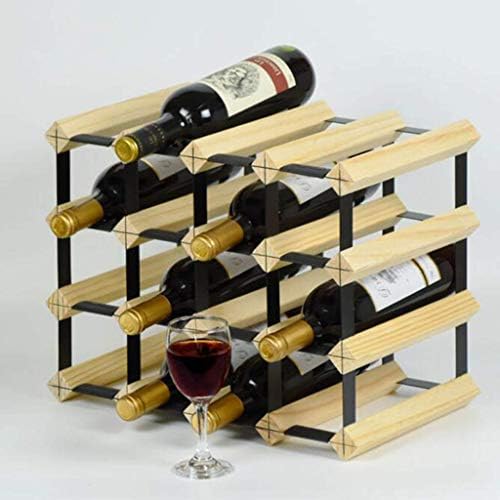 NOBIFT Wooden Wine Rack - 20 Bottle Showcase Display