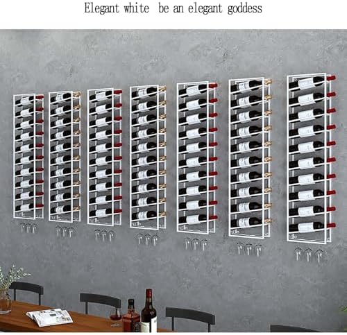 Wall-Mounted Wine Rack with 12 Tiers for Home Bar and Kitchen