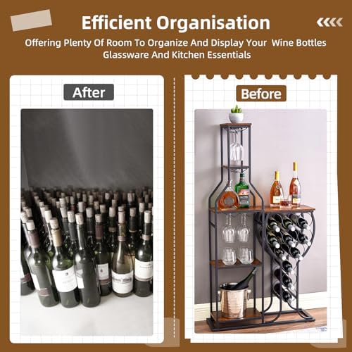 IRCPEN Corner Wine Rack 5 Tier Storage Shelf