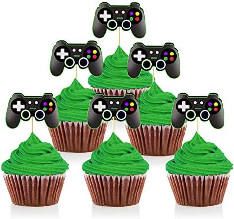 Mity Rain Video Game Controller Cupcake Toppers 24pcs