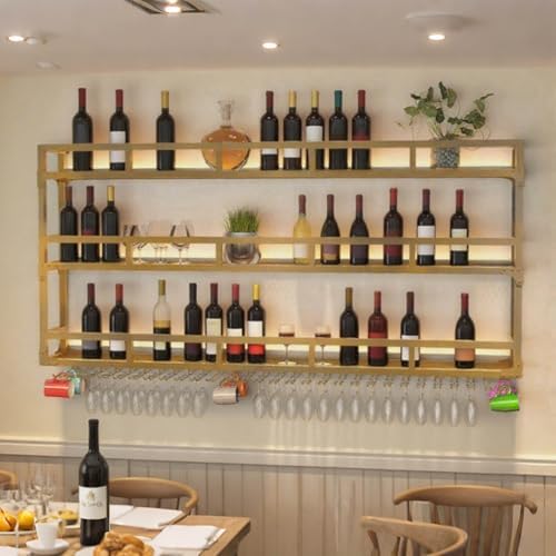 RAJYQODIS Wall Mounted Wine Rack 3 Tiers