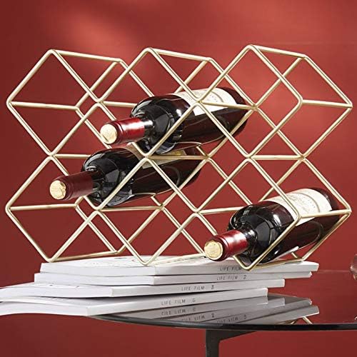 10 Bottle Metal Wine Rack Free Standing 1