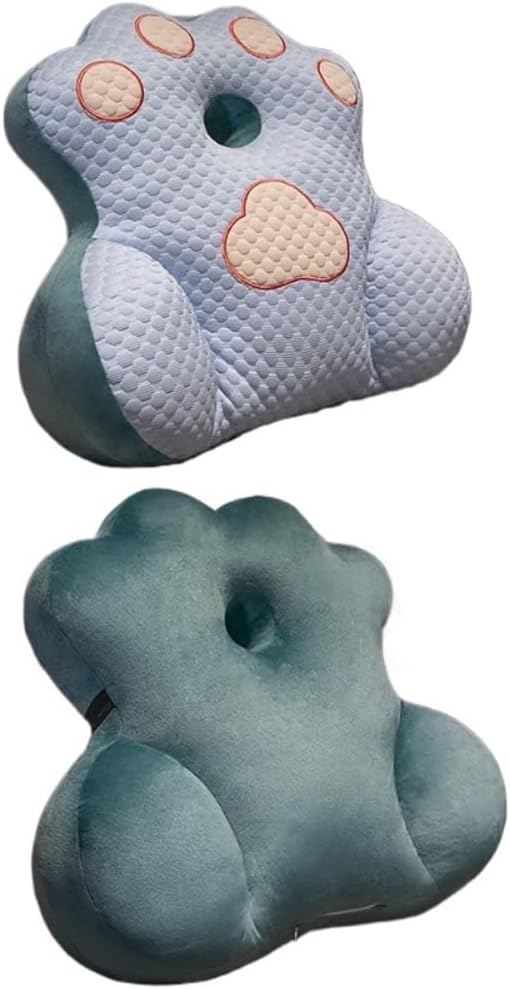 ZALCBHJ Comfort - Guaranteed Creative Paw Print Shaped Neck Pillow