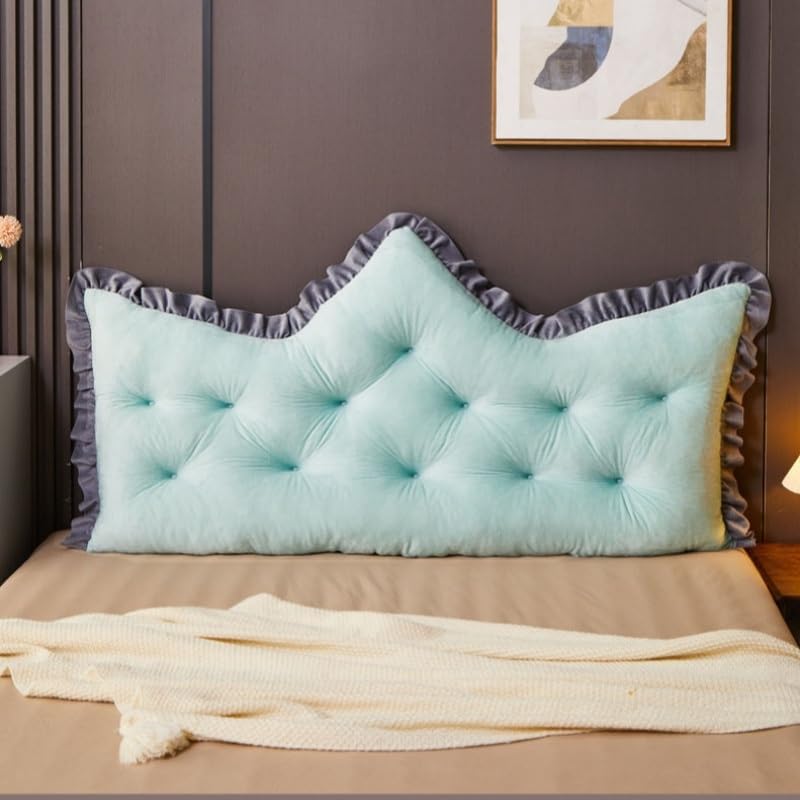 Plush Crown Shape Headboard Pillow Wedge for Bed