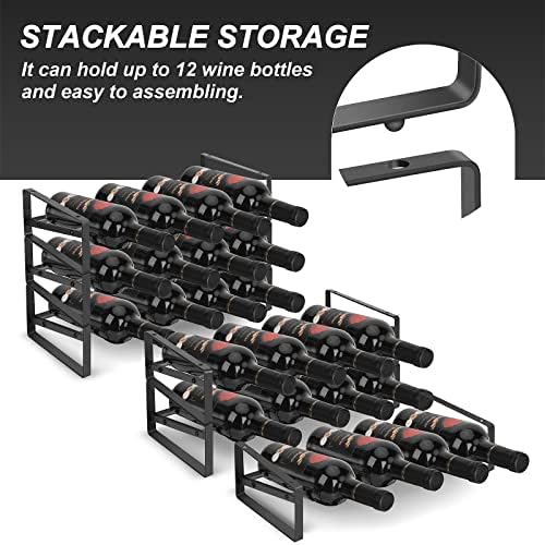 PAFISH 3 Tier Wine Rack for Kitchen Bar Pantry