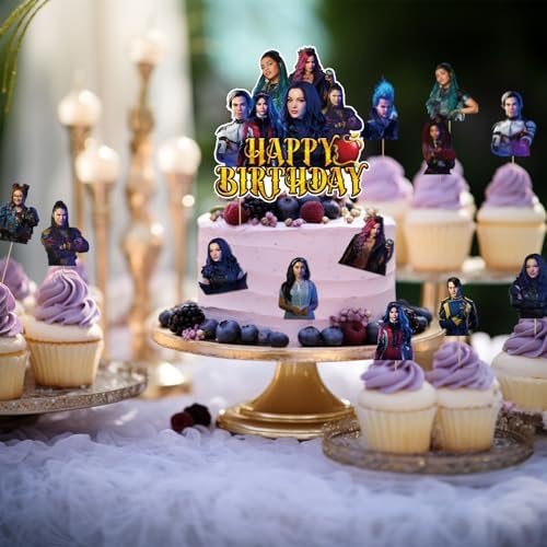 Movie Themed Cupcake Toppers - 13pcs Birthday Party Decorations