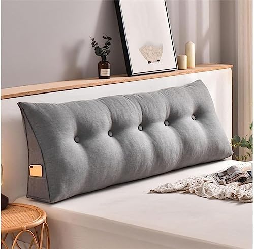 COZMAX Triangular Reading Headboard Pillow with Zipper Cover