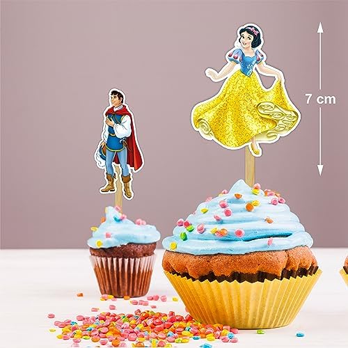 Seyal Snw Whte and the Sevn Dwafs Cupcake Topper