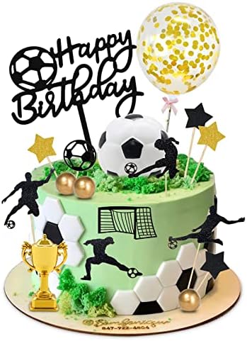 29pcs Soccer Cake Topper - Football Birthday Decorations