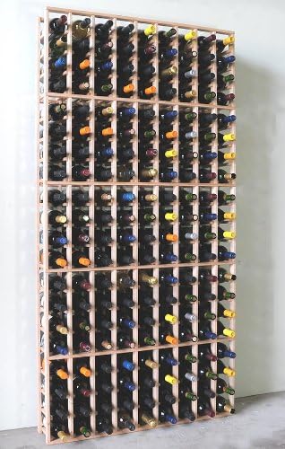 sfDisplay Wine Storage Rack 180-Bottle 9-Column Freestanding