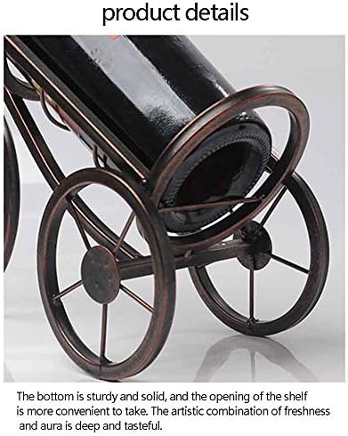 Iron Tricycle Wine Rack White Freestanding Metal Display Rack