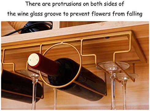 Premium Wall-Mounted Wine Racks with Rose Gold Finish
