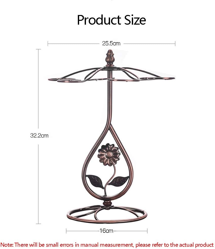 European-Style Retro Sunflower Wine Rack 6 Glass Holder