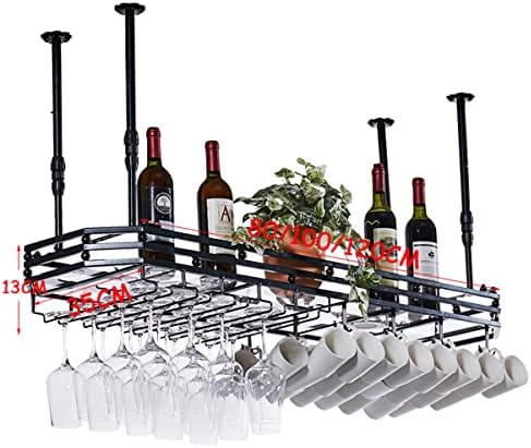 DASHADAO Ceiling Wine Glass Rack Bronze Adjustable 80x35cm