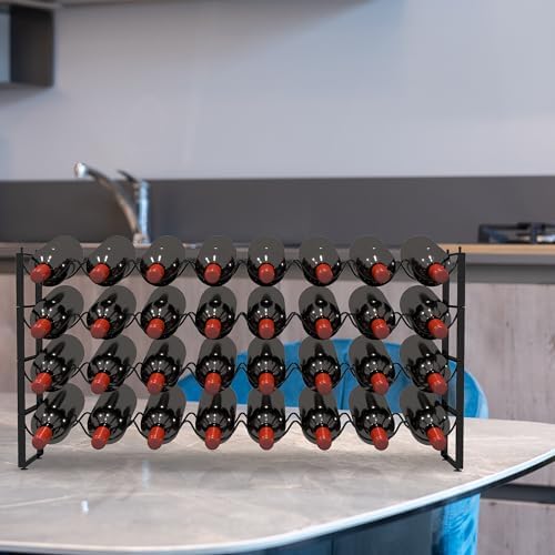 TONLEA 4 Tier Wine Rack with 32 Bottle Capacity