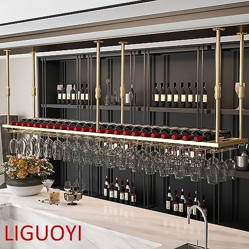 LIGUOYI Adjustable Wall-Mounted Wine Rack