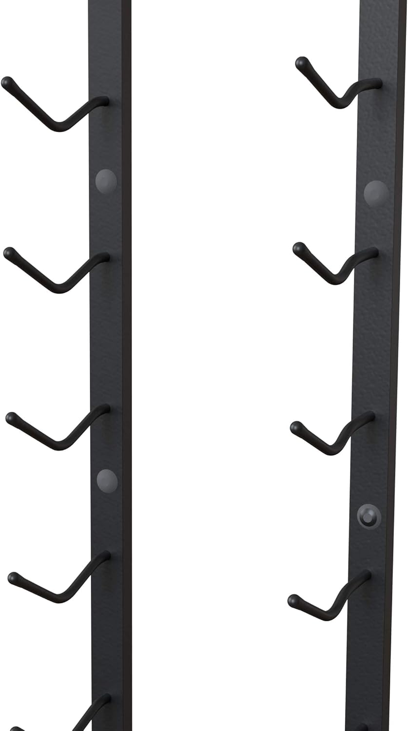 Y-Furniture Wall Mounted Wine Rack 12 Bottles Satin Black